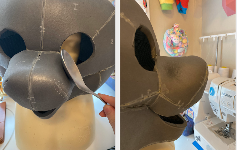 Curlworks on X: We whipped up a guide for how to paint, print on, and  install our fursuit eye mesh! Take a peek at the full blog post if you're  curious!